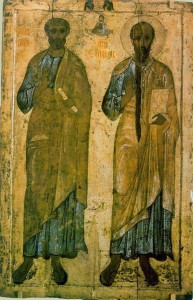 Икона апостолов Петра и Павла